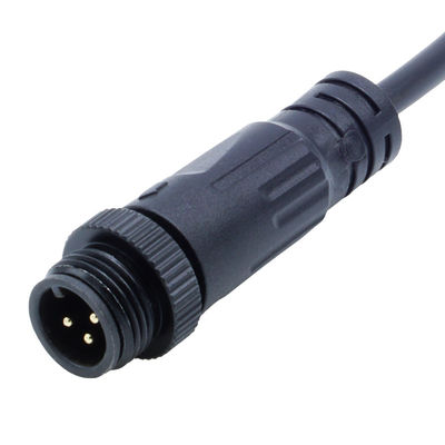 المرفق الإناث المقبس M12 IP68 عازل المياه نوع المسمار الاتصالات للضوء LED الخارجي
