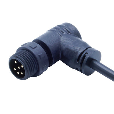 المرفق الإناث المقبس M12 IP68 عازل المياه نوع المسمار الاتصالات للضوء LED الخارجي